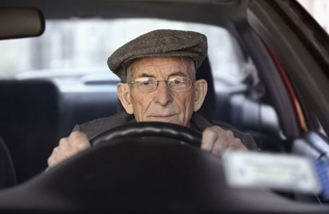 Senior Driving Car